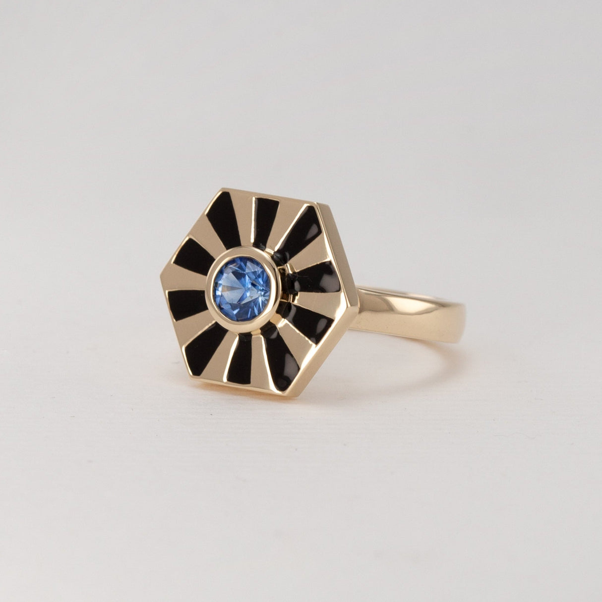 Sapphire Eye of Tutankhamun Ring