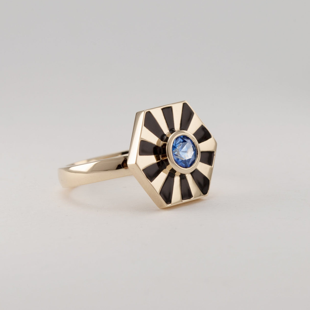 Sapphire Eye of Tutankhamun Ring