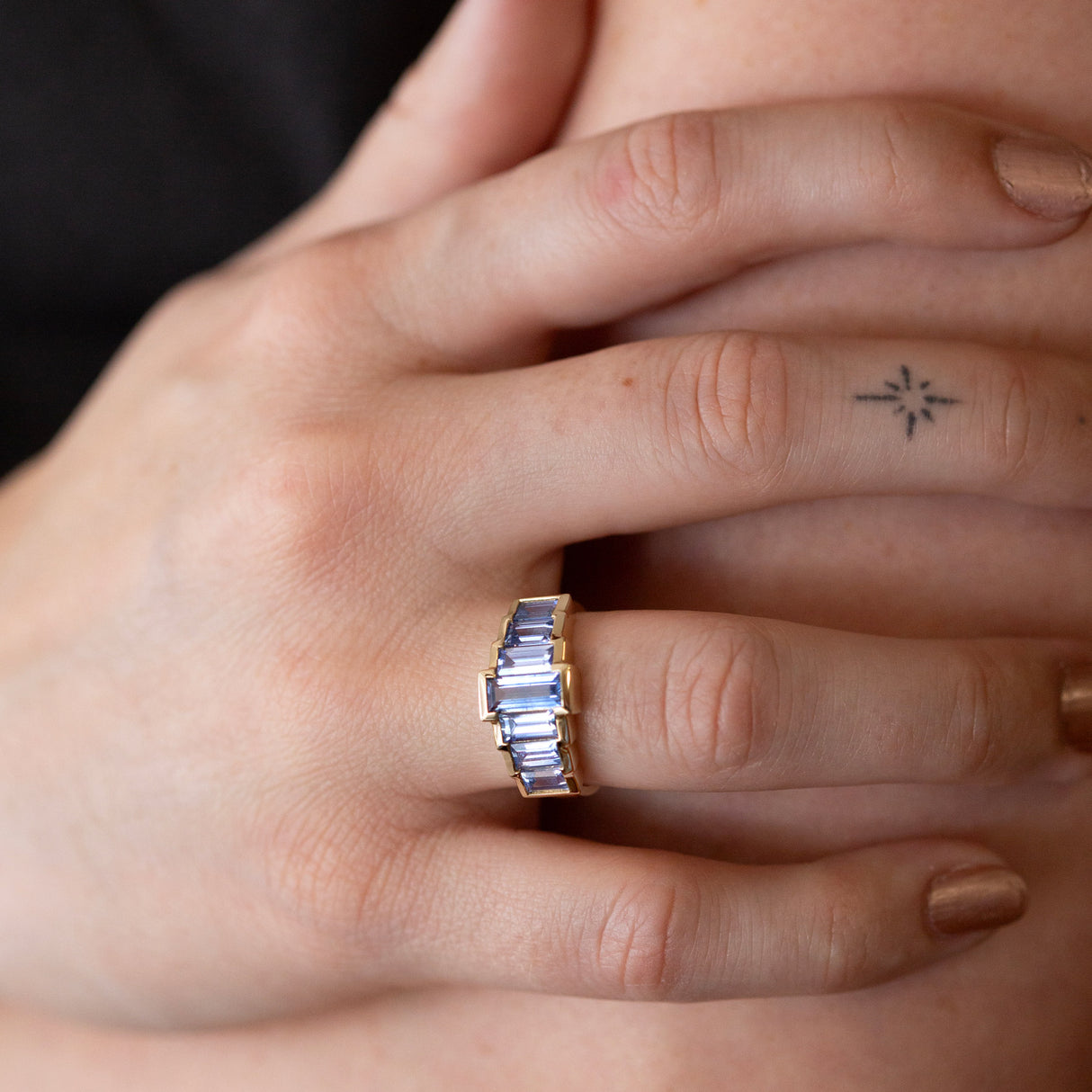 Serene Skies Sapphire Ring