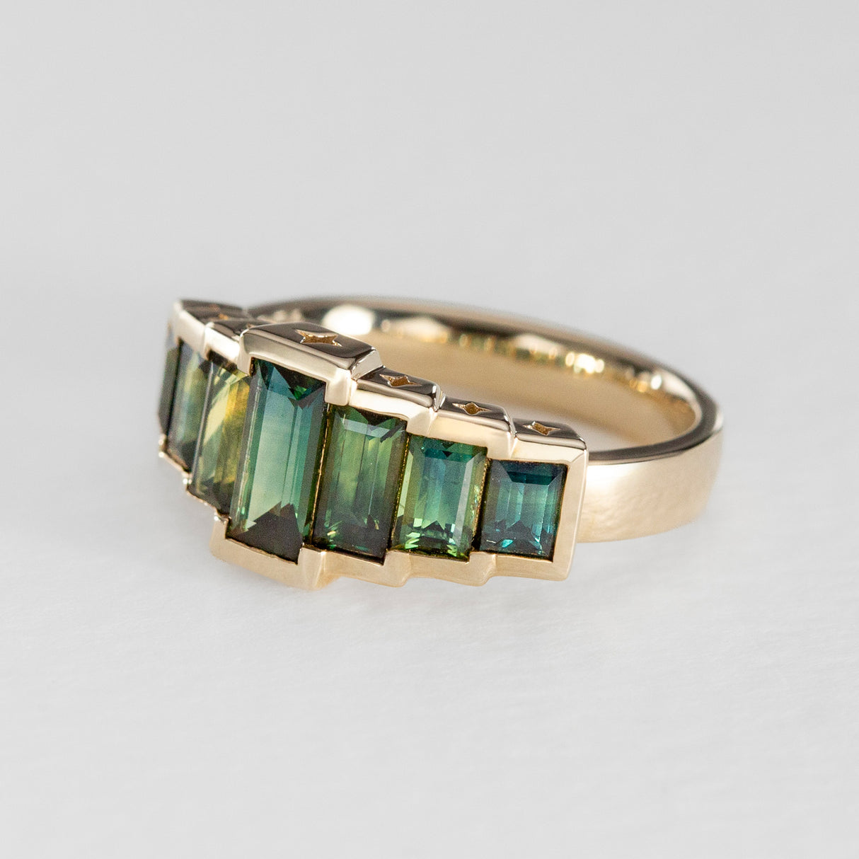 Seven Stars Sapphire Ring