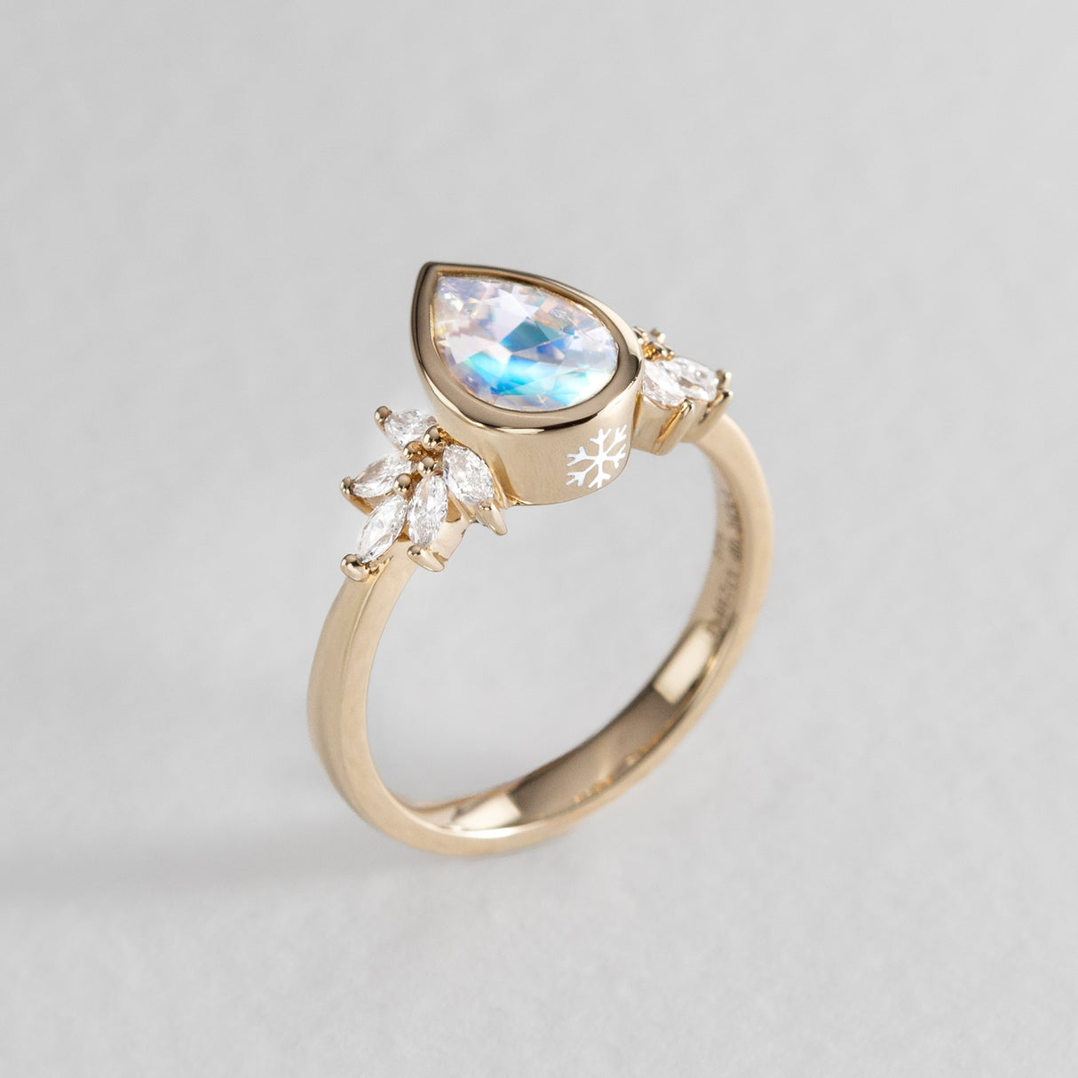 Snow Queen Moonstone Ring