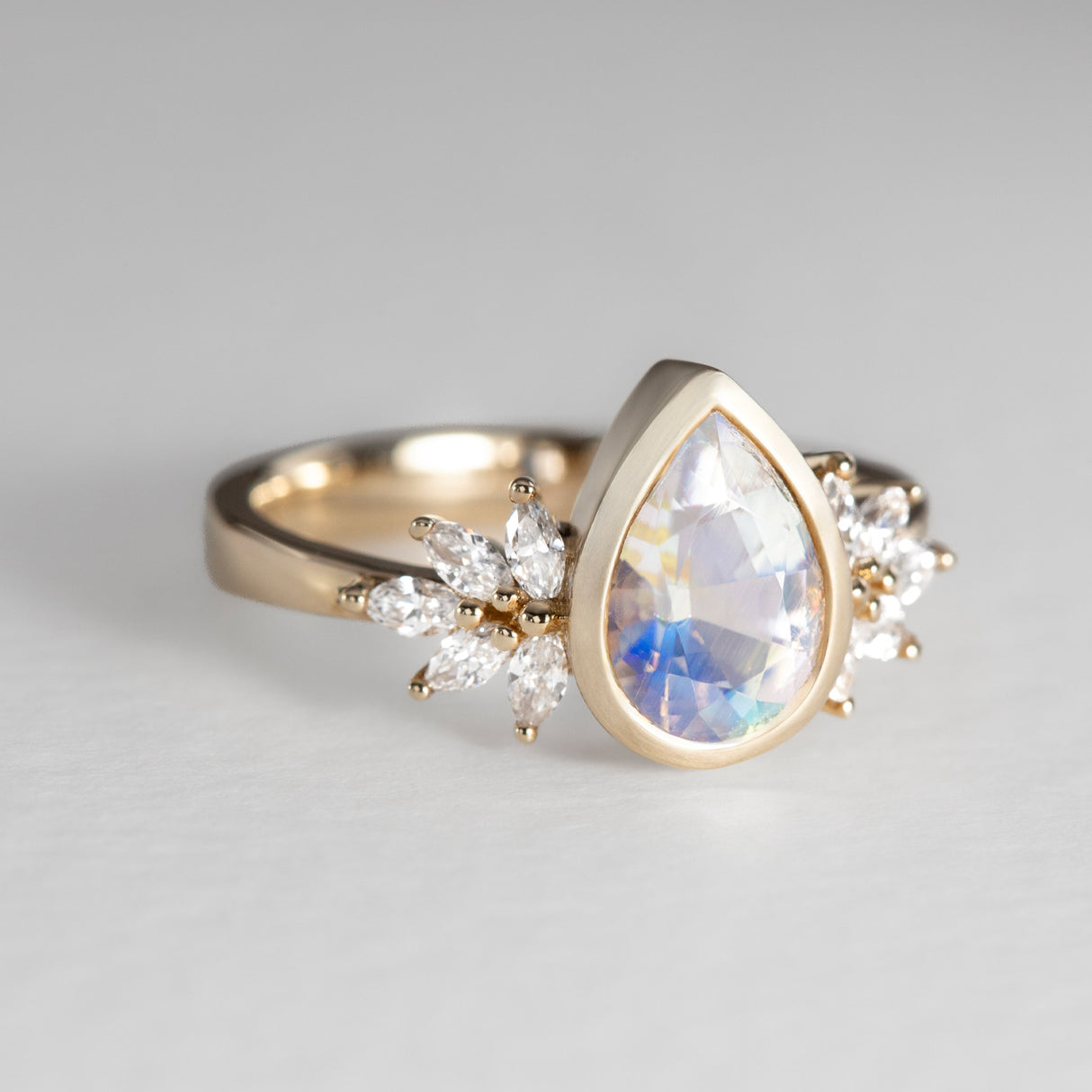 Snow Queen Moonstone Ring