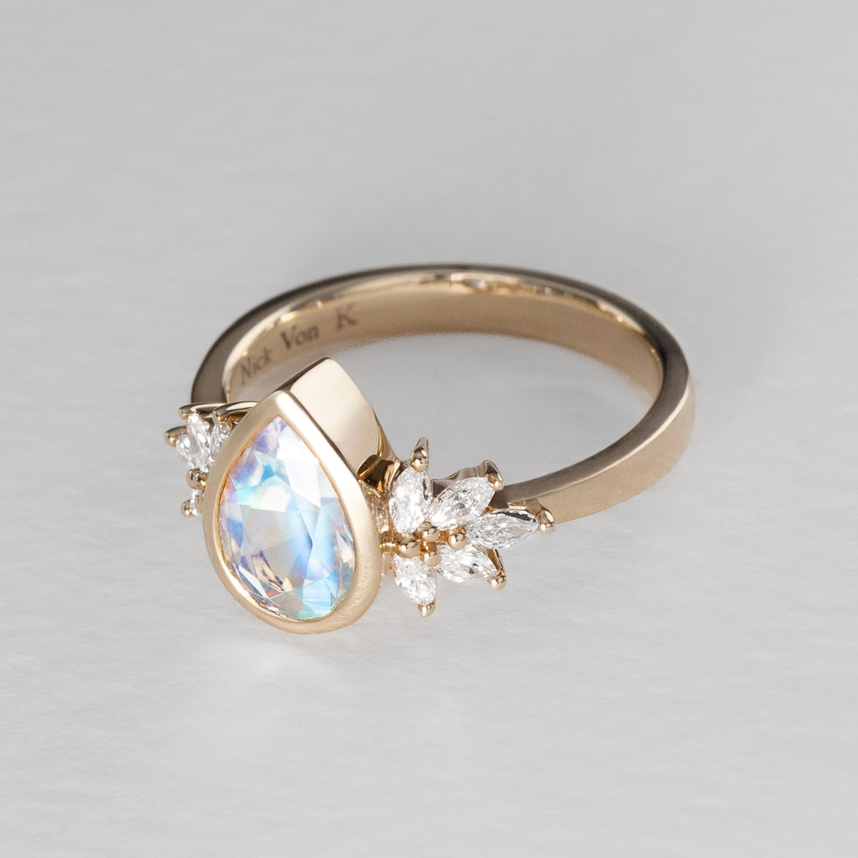 Snow Queen Moonstone Ring