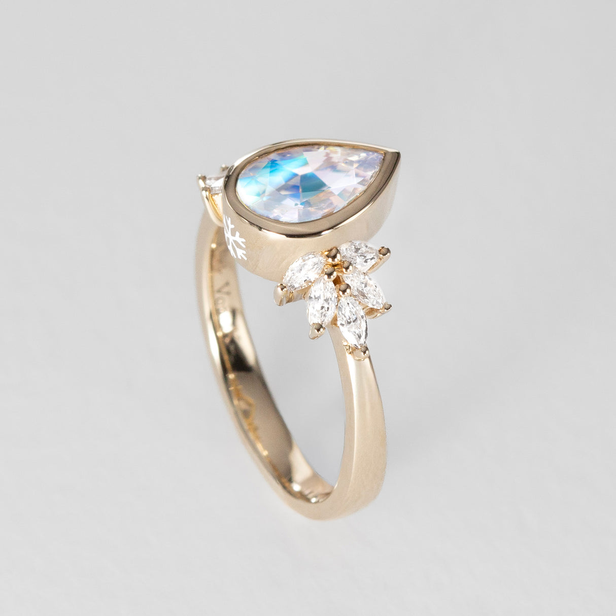 Snow Queen Moonstone Ring