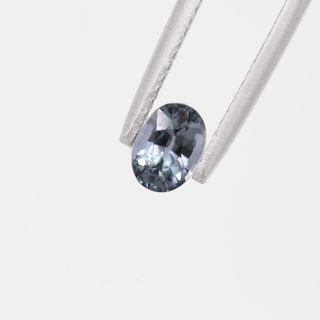 Grey Spinel Oval faceted 0.74 carat