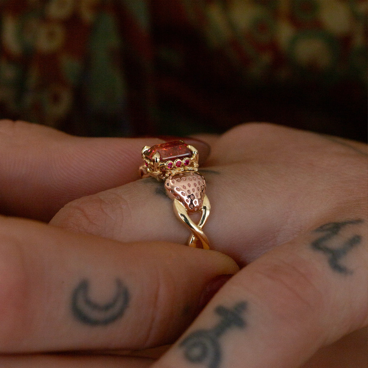 Strawberry Fields Tourmaline Ring