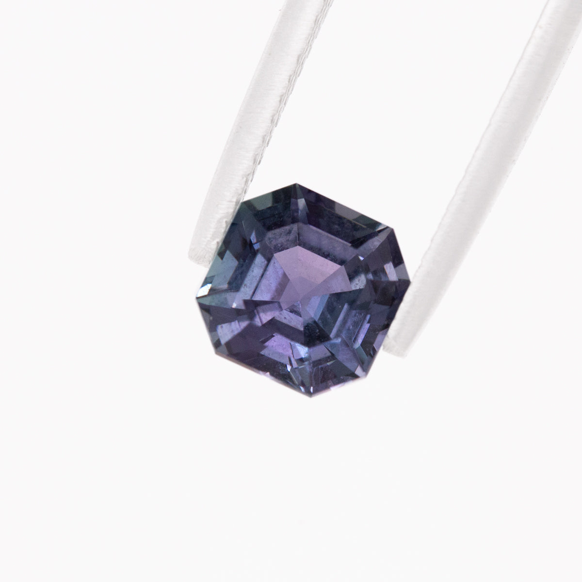 Steel Blue Tanzanite Asscher Step cut 2.26 carats