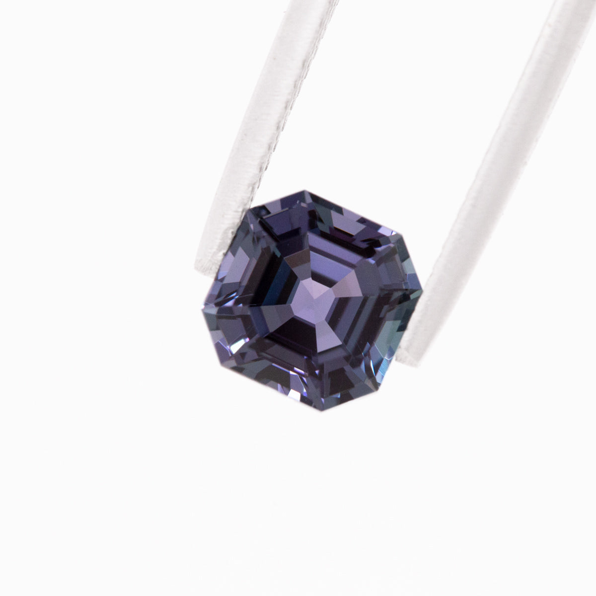 Steel Blue Tanzanite Asscher Step cut 2.26 carats
