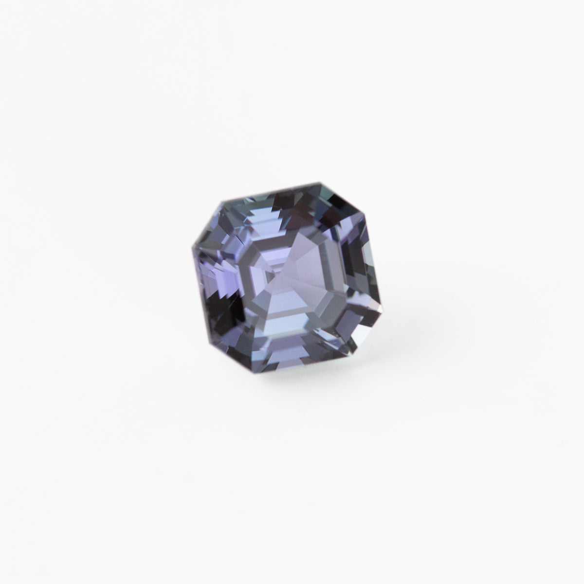 Steel Blue Tanzanite Asscher Step cut 2.26 carats