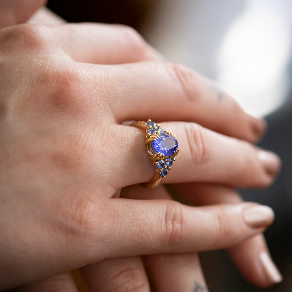 Storm Claw Tanzanite Ring