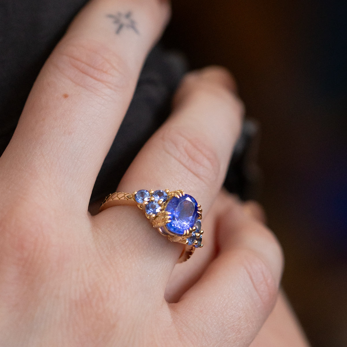 Storm Claw Tanzanite Ring