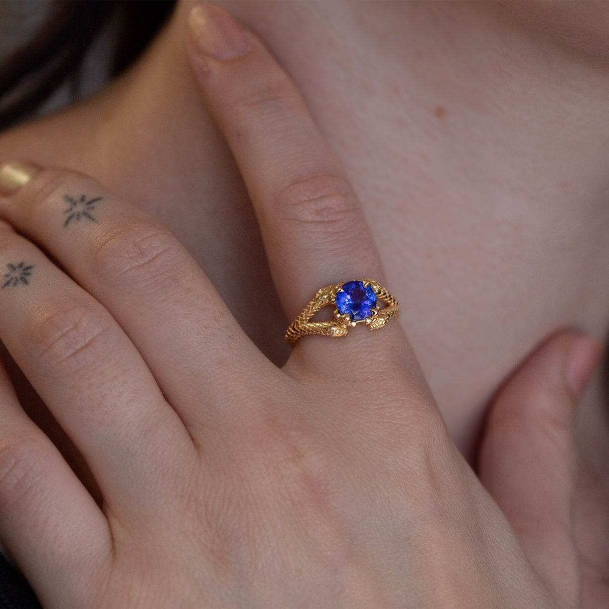 Tanzanite Medusa Coven Ring