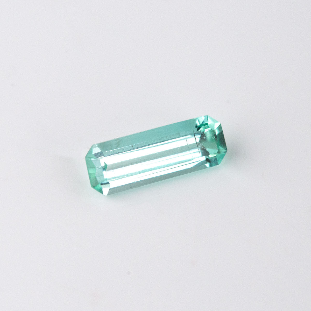 Blue Green Tourmaline Rectangular Step Cut 2.10 carats