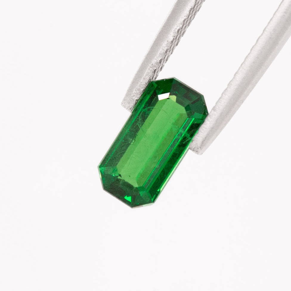Green Tsavorite Octagonal Step cut 1.51 carat