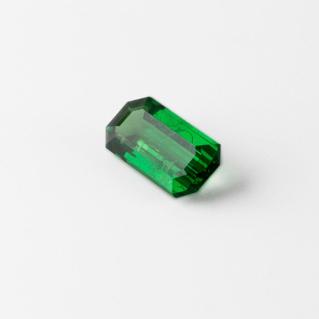 Green Tsavorite Octagonal Step cut 1.51 carat