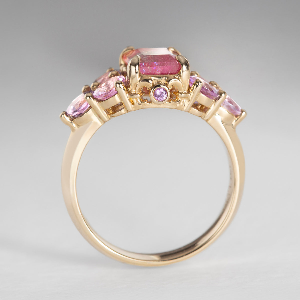 Violet Queen Watermelon Tourmaline Ring