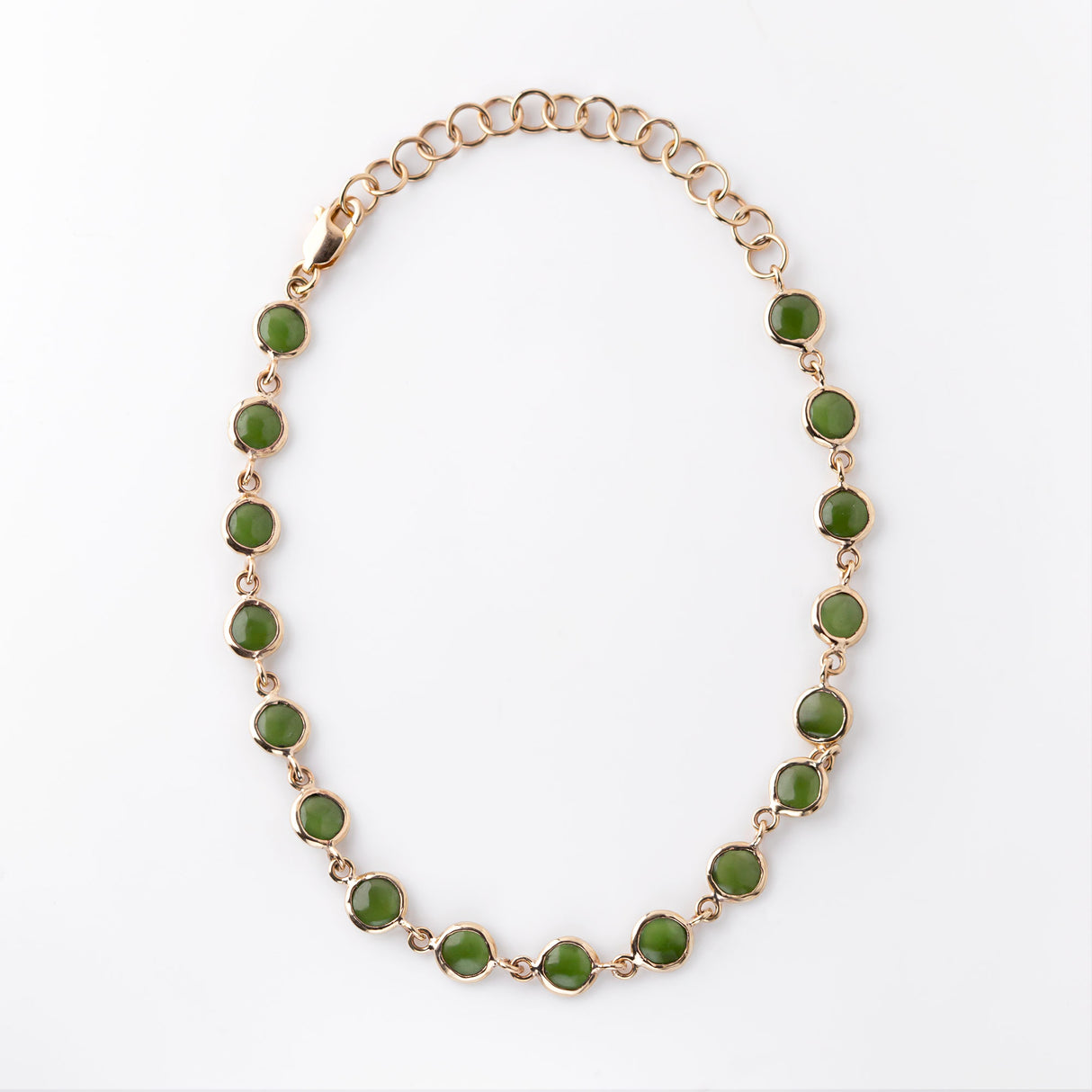 Pounamu Continuum Bracelet in 9 carat Gold