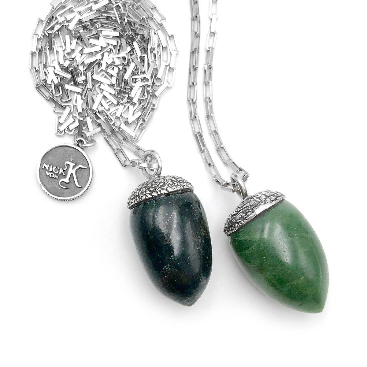 Black Pounamu Acorn Pendant