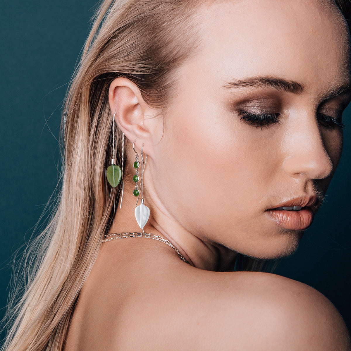 Pounamu 3 Muses Earrings