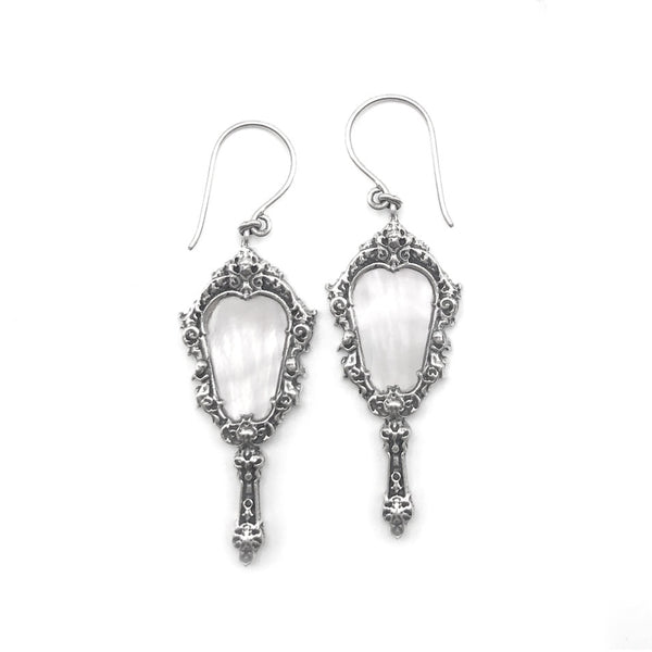 Antique Hand Mirror Earrings – Nick Von K