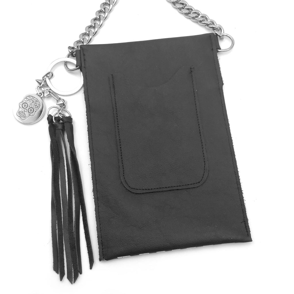 Sunrise Cellphone Pouch Black and Silver