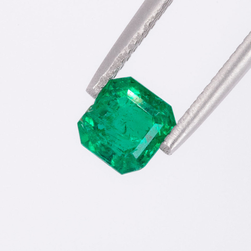 Rich Green Emerald - Emerald cut 1.04 carats