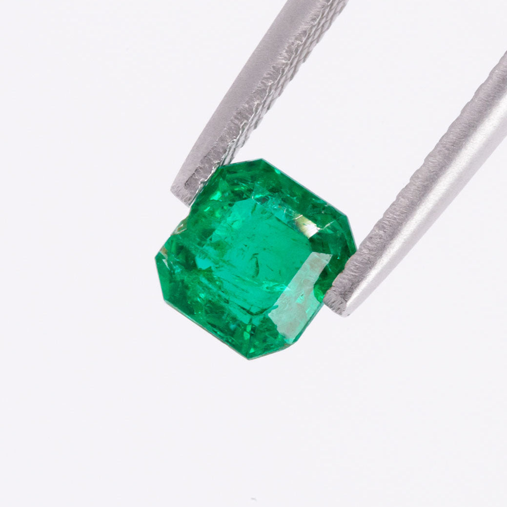 Rich Green Emerald - Emerald cut 1.04 carats