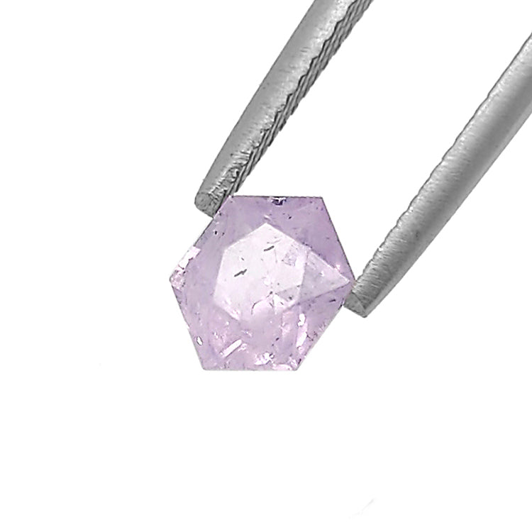 Pale Lavender Sapphire Hexagonal cut 1.5 carats