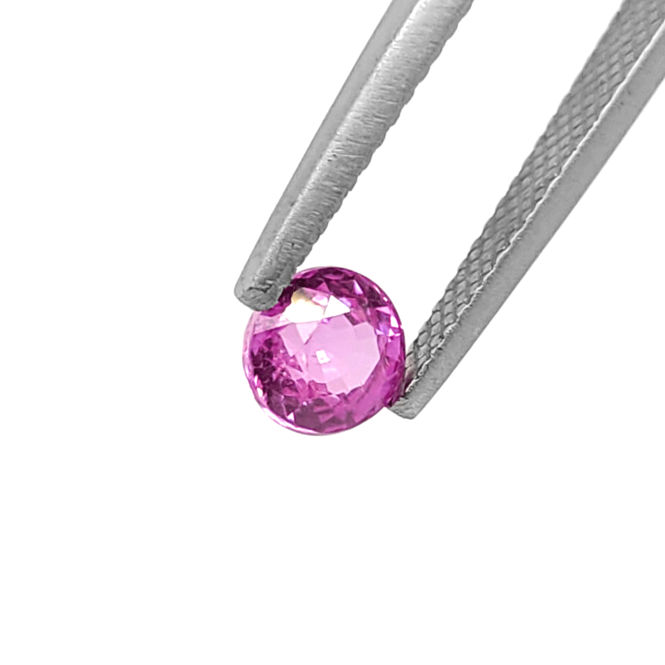 Intense Pink Sapphire round cut 1.17 carats