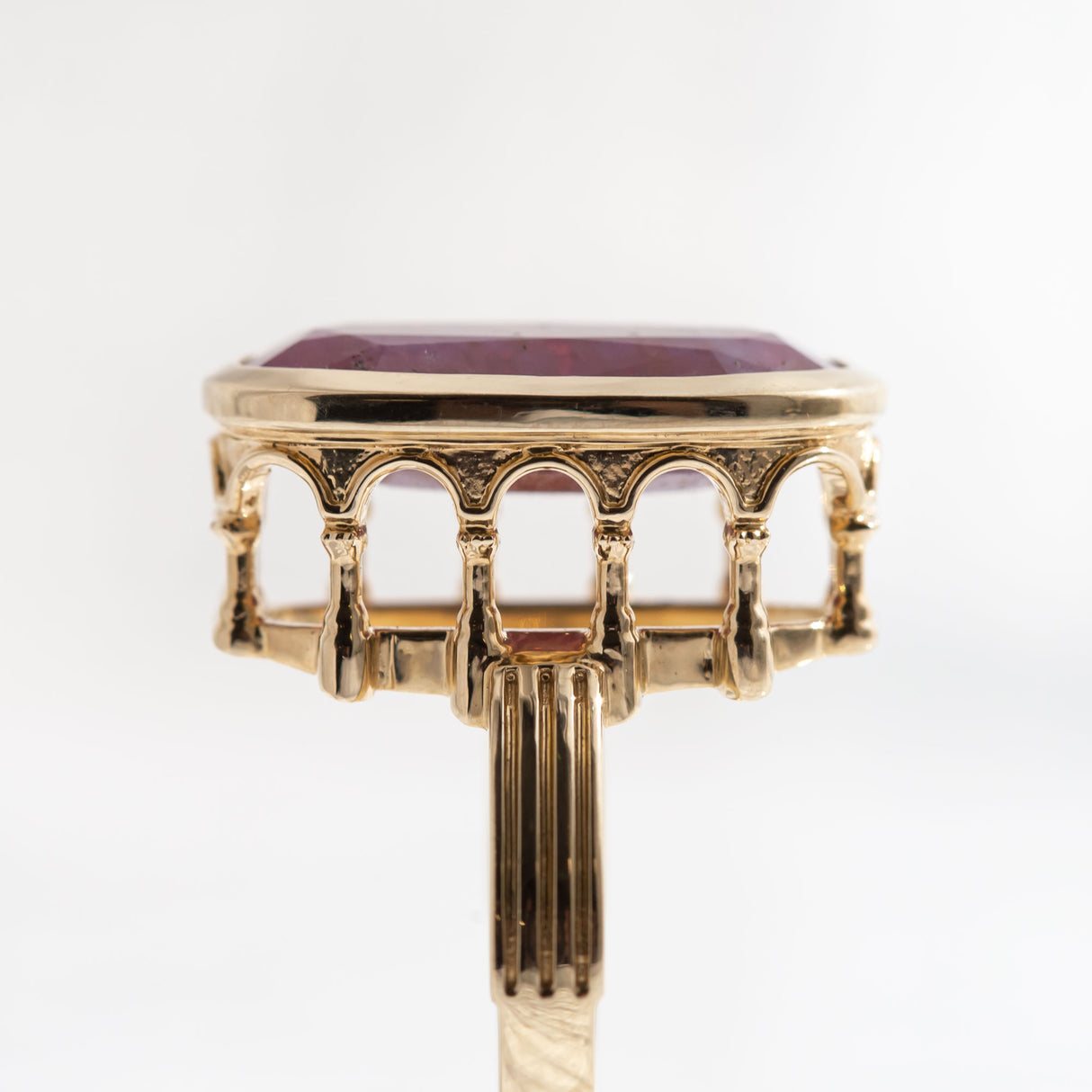 9.75 Celestial Ruby Colosseum ring in 9 carat Yellow Gold