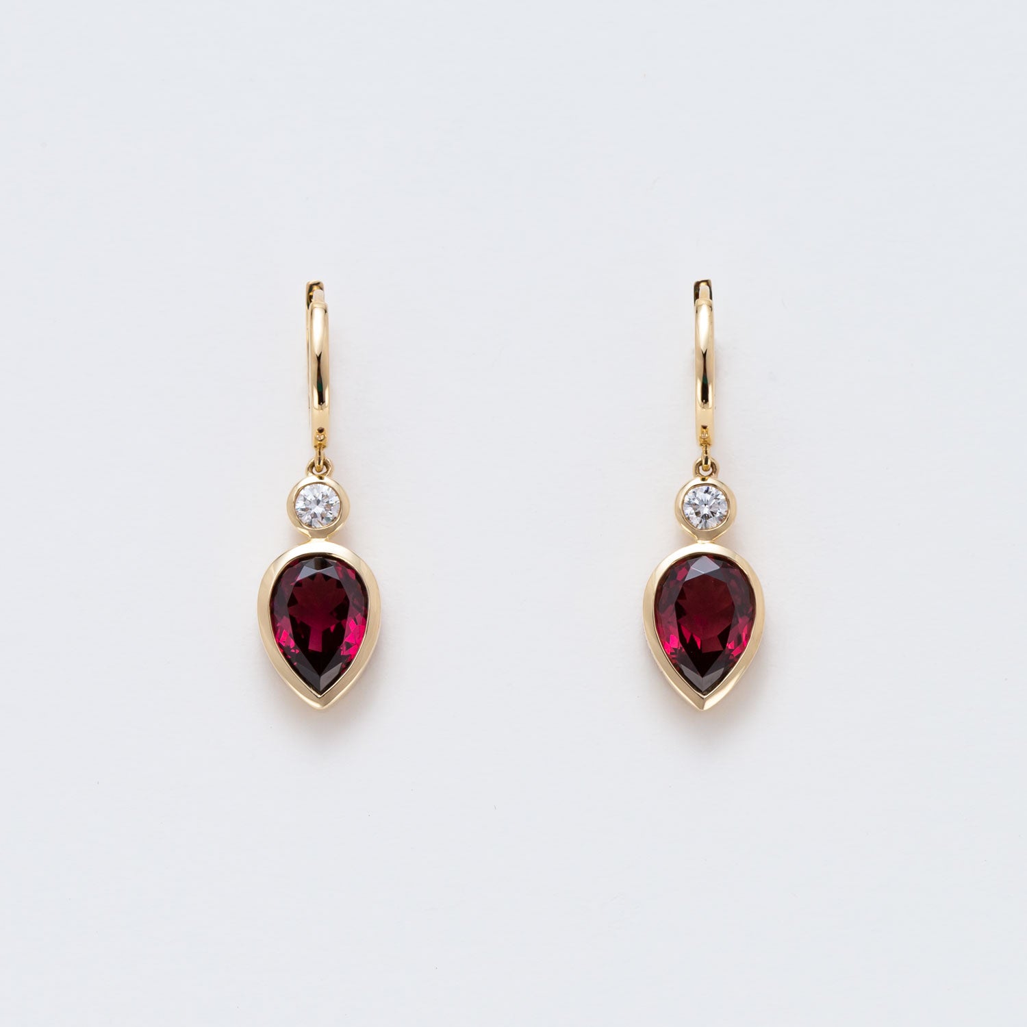 Athena's Tears Garnet and Diamond Drop Earrings – Nick Von K