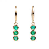 Dripping with Emeralds Earrings