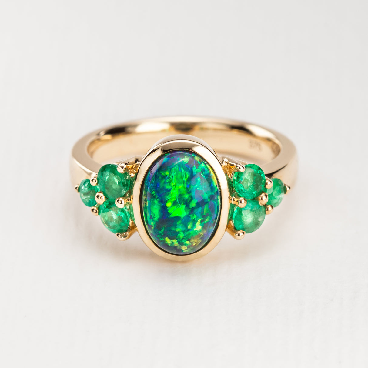 Emerald City Ring in Black Opal
