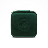 Emerald Green Velvet Jewellery Box