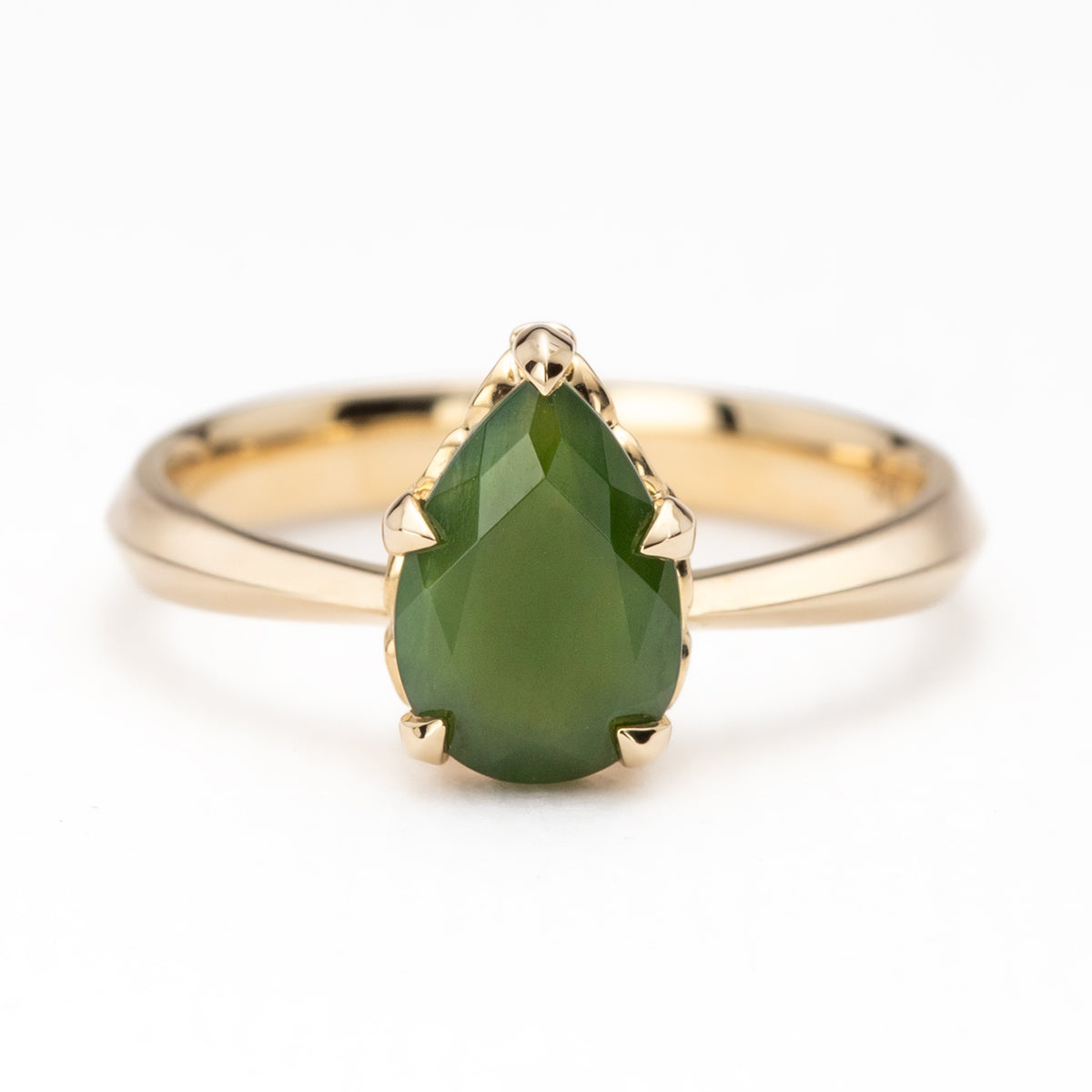 Pounamu Teardrop Ring