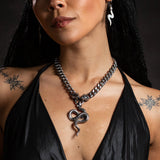 Bite Me! Stainless Steel Necklace