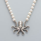 Kraken Octopus Pearl Necklace