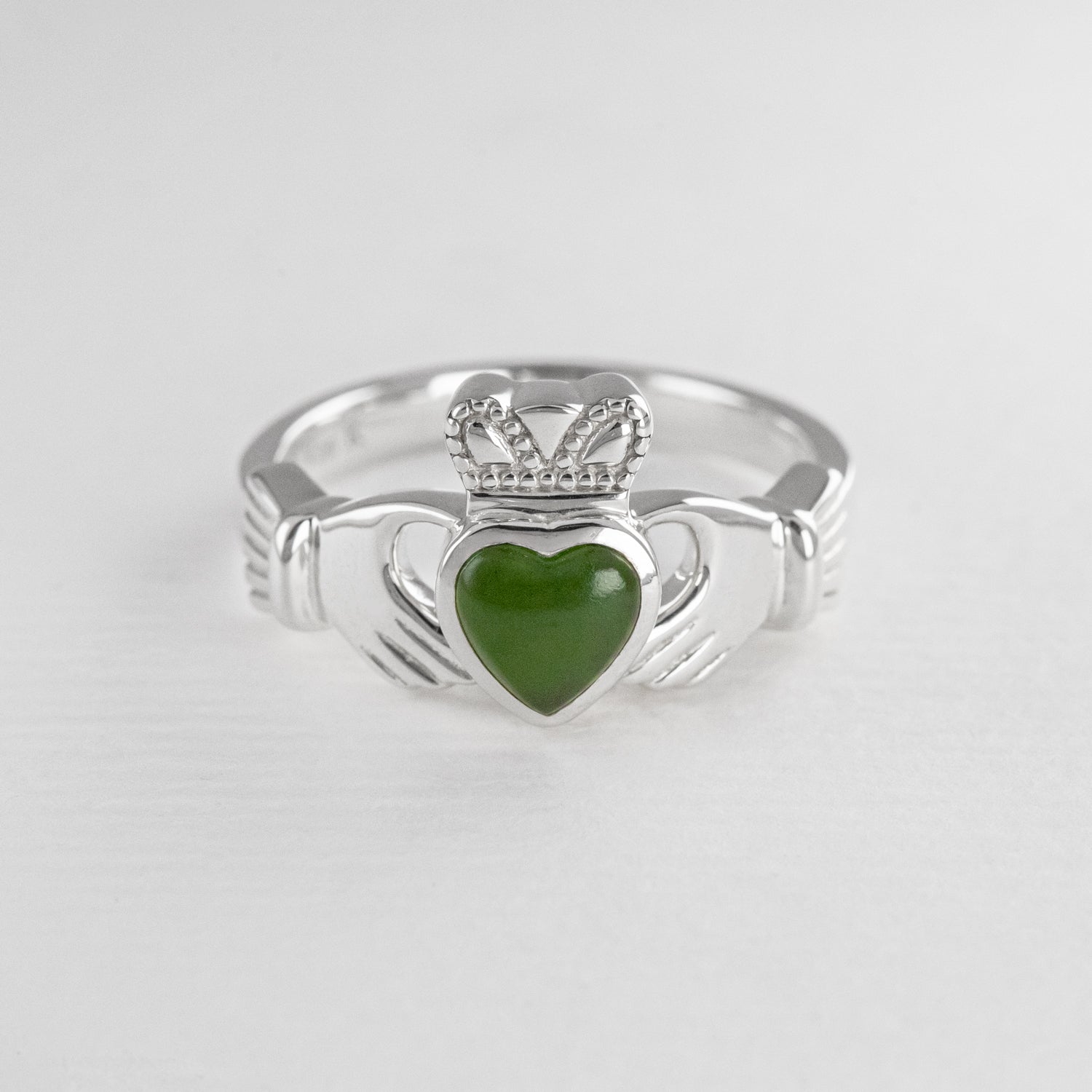 Pounamu Claddagh Ring