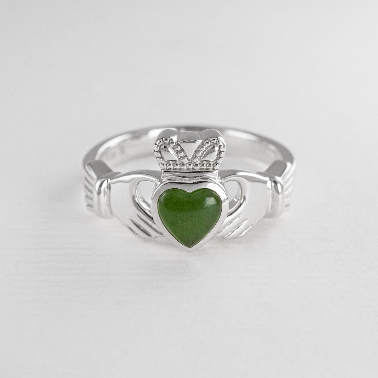 Pounamu Claddagh Ring