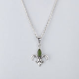 Pounamu Fleur de Lis Pendant