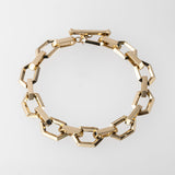 Solid Gold Hex Bracelet in 9 carat Yellow Gold