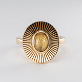 Rutile Quartz Sundial Ring