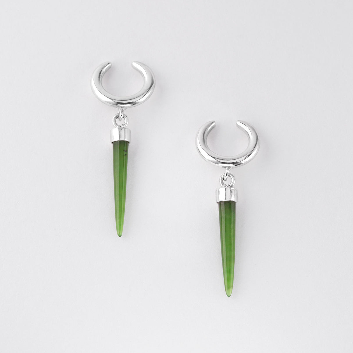 Pounamu Skinny Point Ear Cuffs