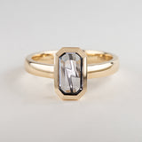 Thunderstorm ring with Grey Spinel in 9ct Gold and Platinum