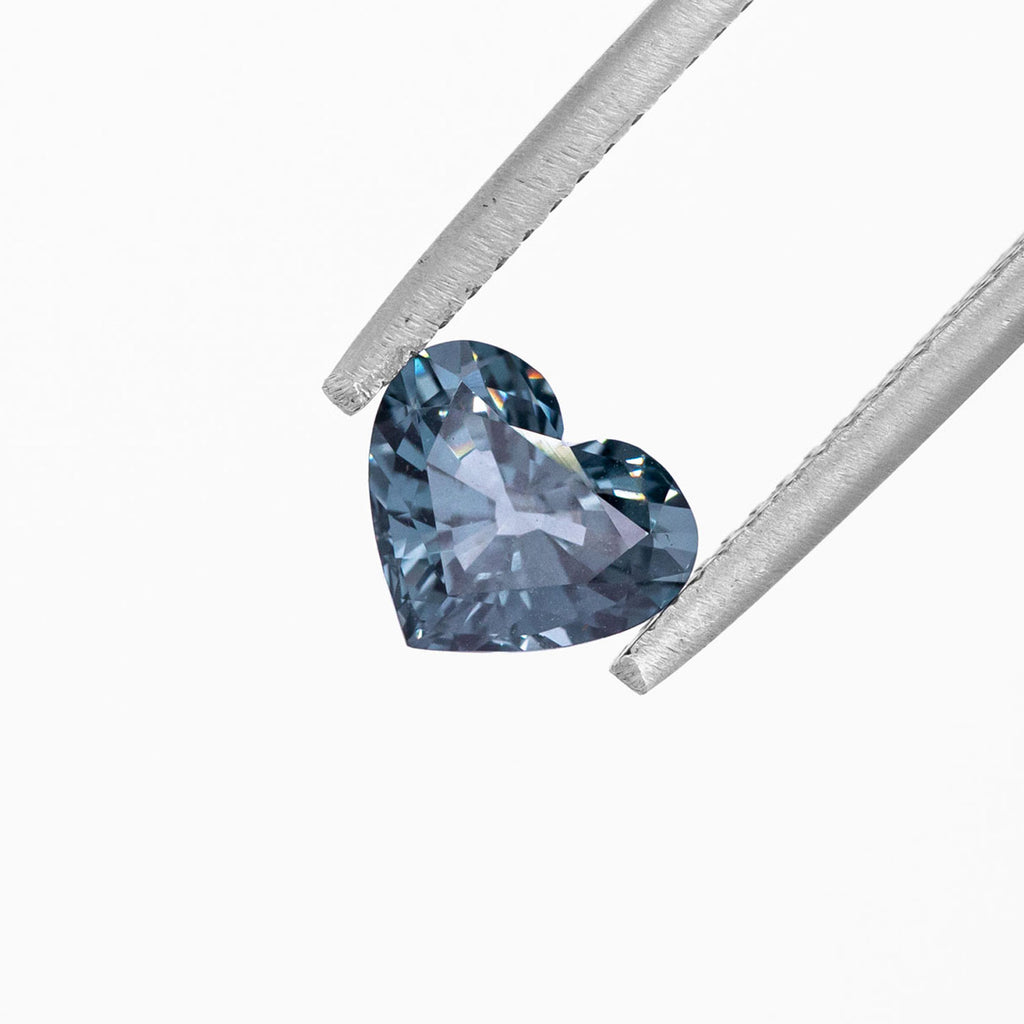 Smokey Grey Spinel Heart faceted 1.30 carat