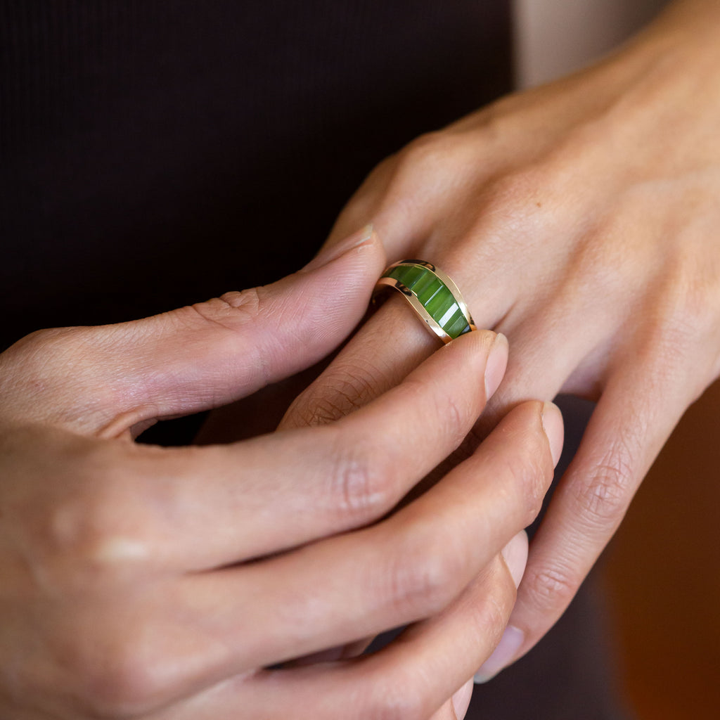 Pounamu River Ring