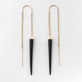 14 carat Buffalo Horn Slipstream Earrings