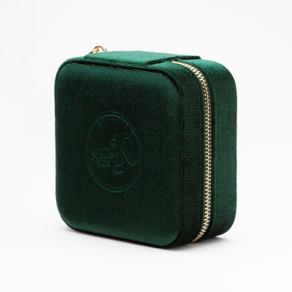 Emerald Green Velvet Jewellery Box