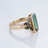 Caribbean Dream ring with Ombré Lagoon Tourmaline in 9 carat Gold