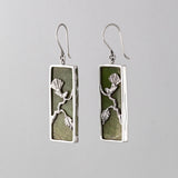 Pounamu Calypso earrings in Sterling Silver